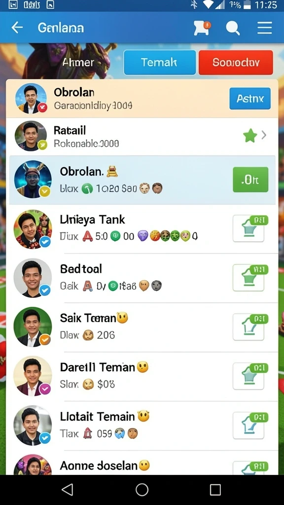 Screenshot menunjukkan karakter dalam aksinya dengan latar belakang yang epik.