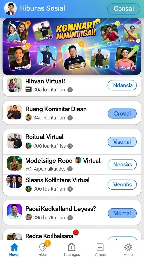 Tampilan antarmuka yang modern dan menarik.