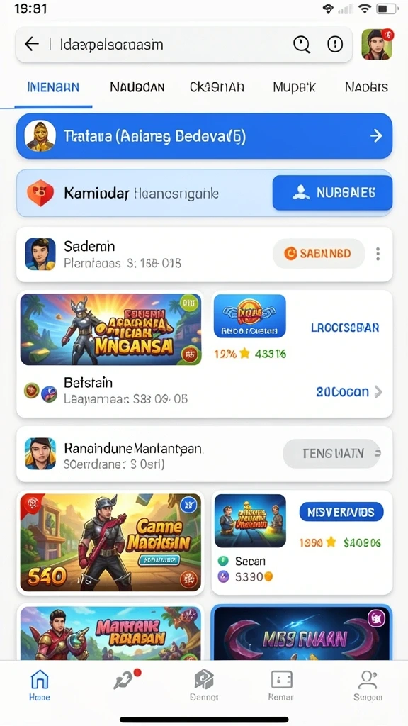 Tampilan antarmuka utama yang menarik dan intuitif.