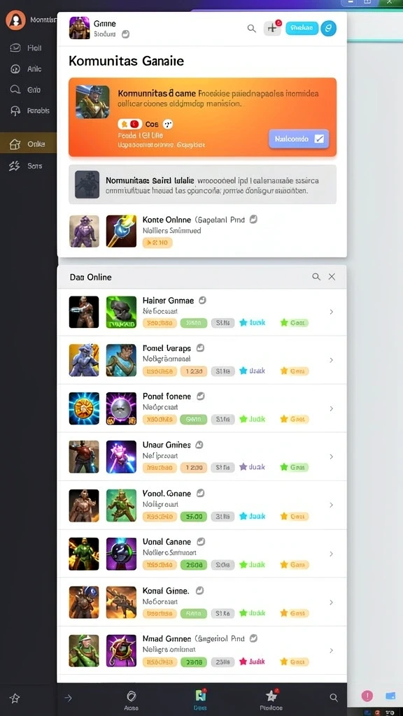 Screenshot saat bermain dalam mode kompetisi yang seru.