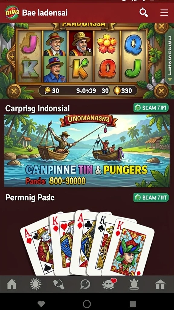 Tampilan antarmuka aplikasi BATA123 yang menarik.