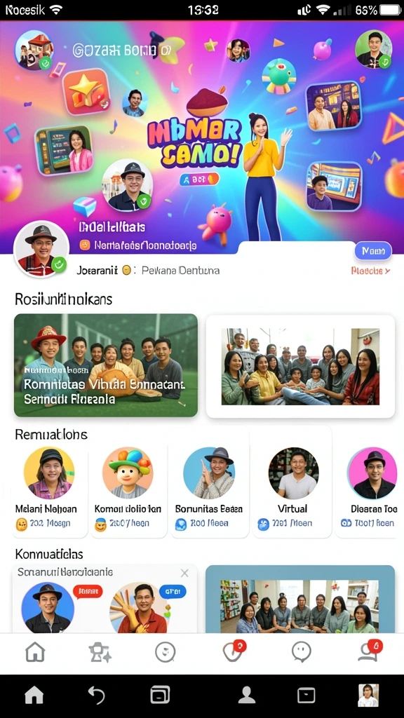 Tampilan antarmuka yang menarik dan modern.