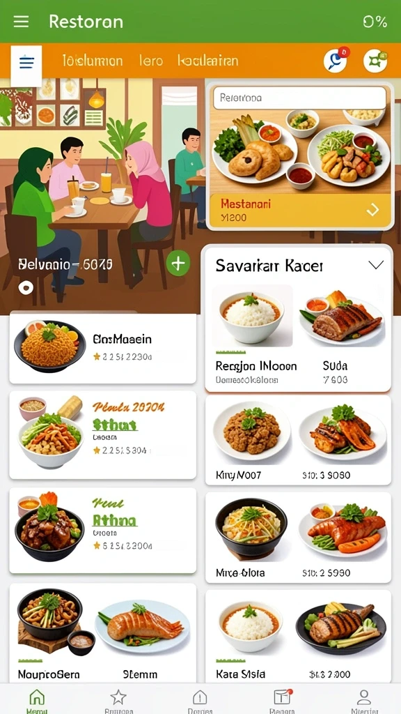 Tampilan antarmuka yang menarik dan user-friendly.
