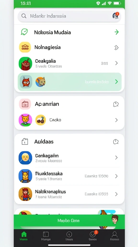 Tampilan antarmuka aplikasi yang intuitif.