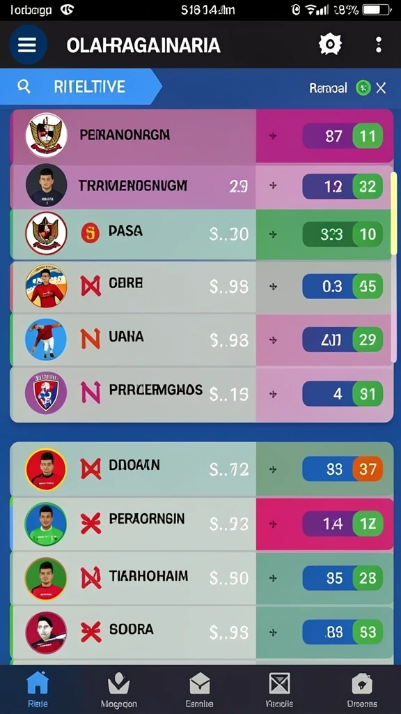 Tampilan awal aplikasi GENGTOTO yang menarik.