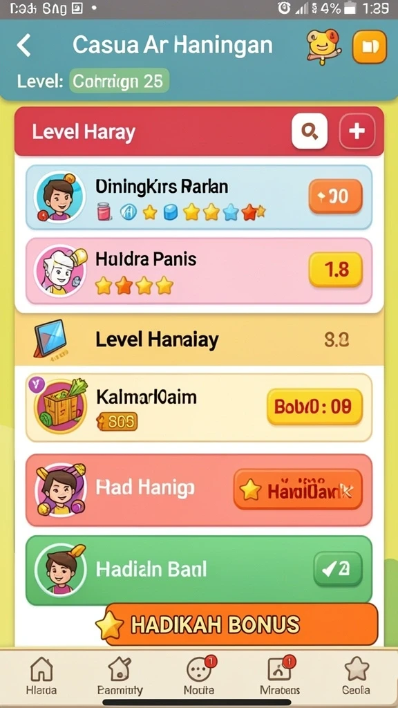 Beragam pilihan permainan tersedia untuk semua selera.