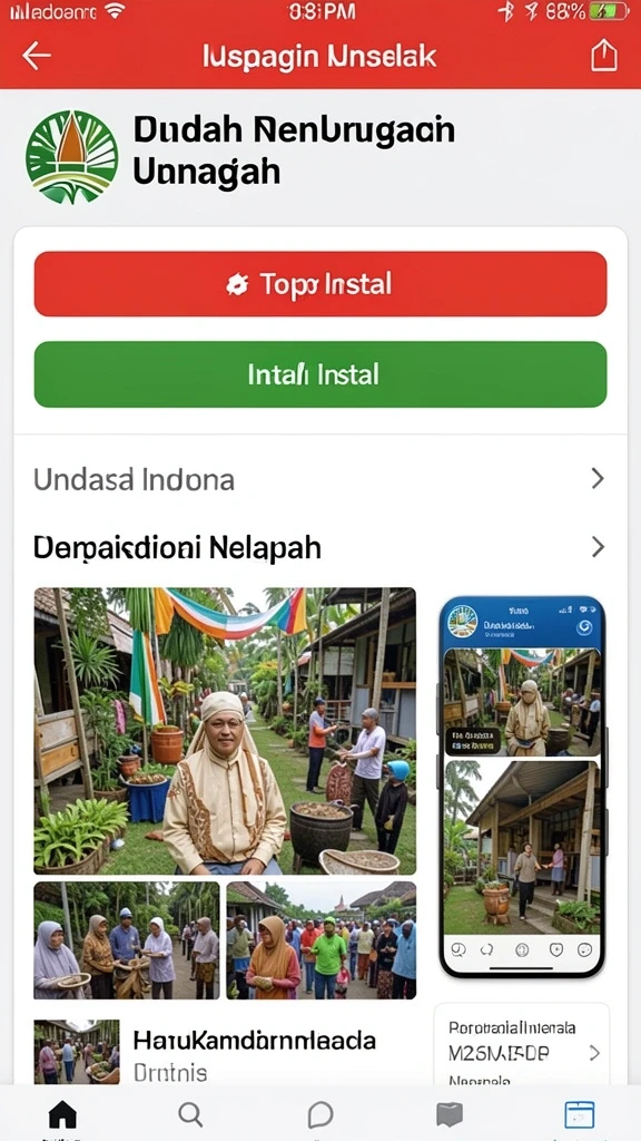 Berbagai permainan menarik yang bisa dipilih dalam aplikasi.