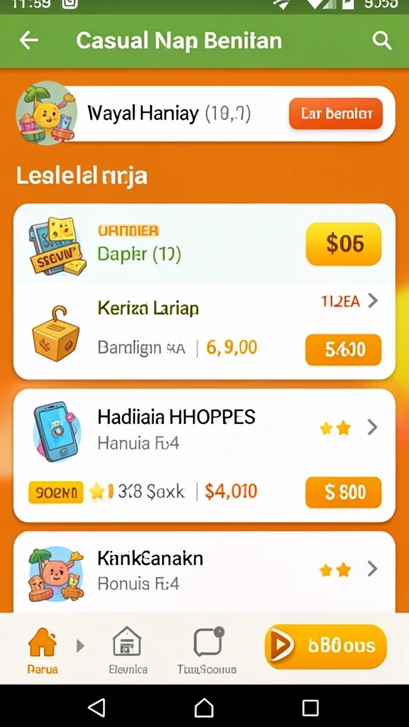 Tampilan antarmuka yang menarik dan mudah dipahami.