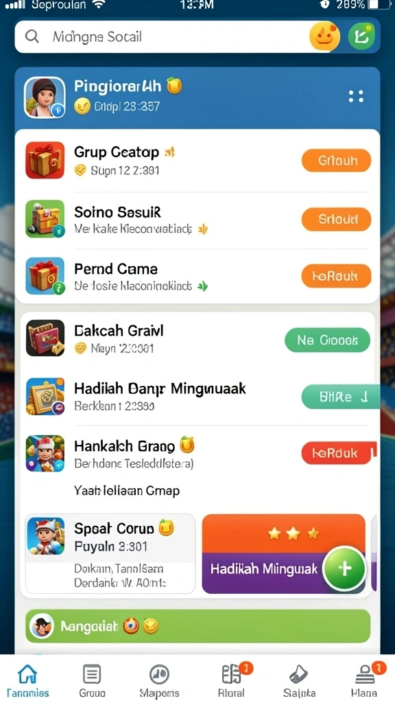 Tampilan antarmuka yang menarik dan user-friendly.
