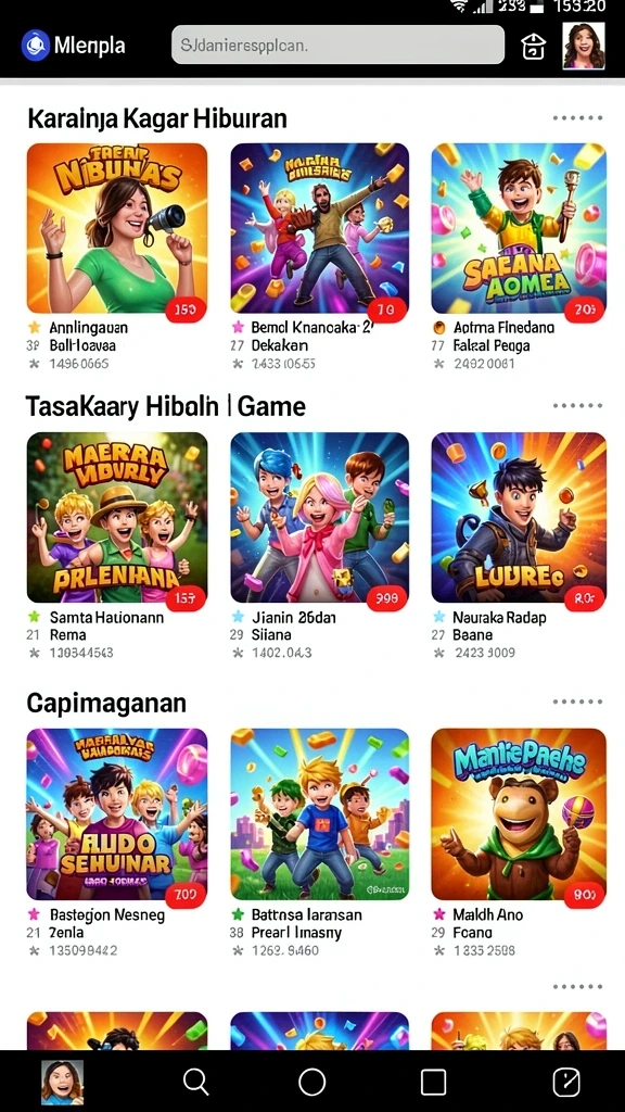 Tampilan antarmuka yang menarik dan intuitif.