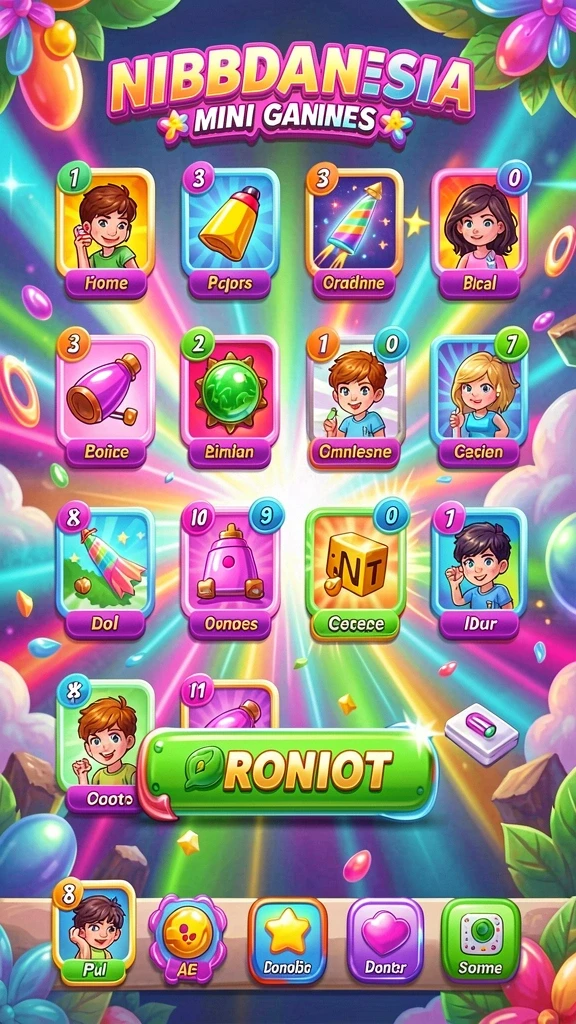 Tampilan antarmuka game yang ramah pengguna.