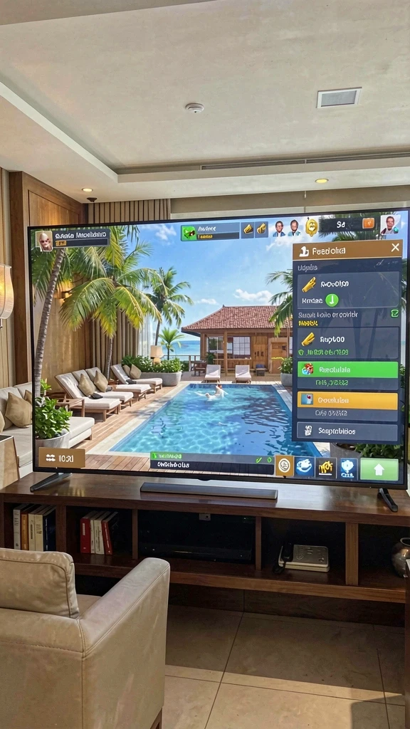 Menu interaksi multiplayer yang ramah pengguna.
