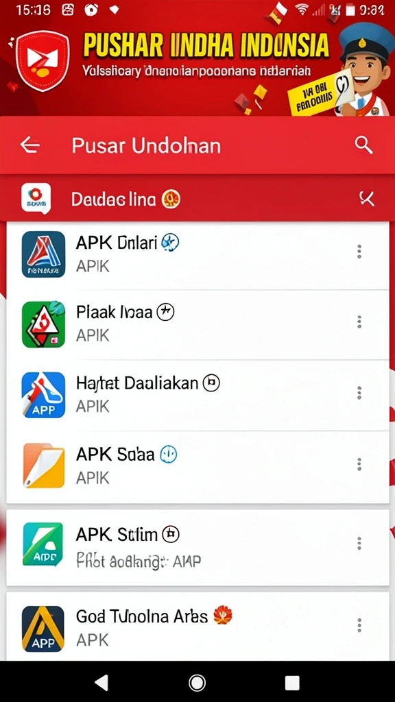 Tampilan menu utama yang sederhana dan intuitif.