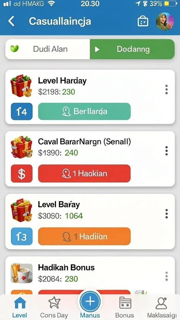 Tampilan antarmuka yang ramah pengguna dan modern.