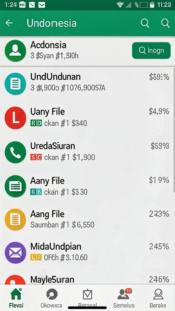 Tampilan menu utama RSNOK yang menarik.