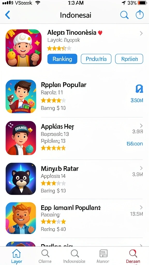 Ilustrasi level menantang dengan rintangan yang beragam.