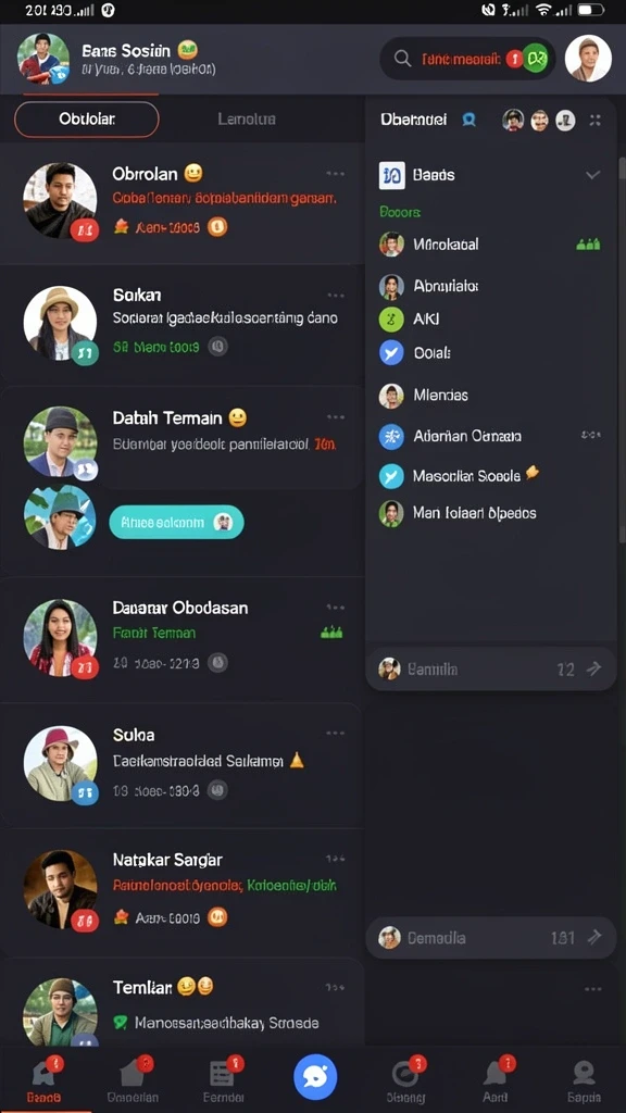Karakter unik yang dapat dipilih untuk memperkaya permainan.